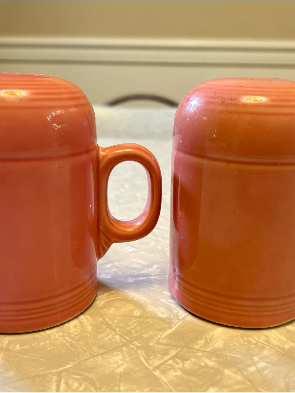 Fiestaware Peony Ceramic salt & Pepper Shakers Set of 2